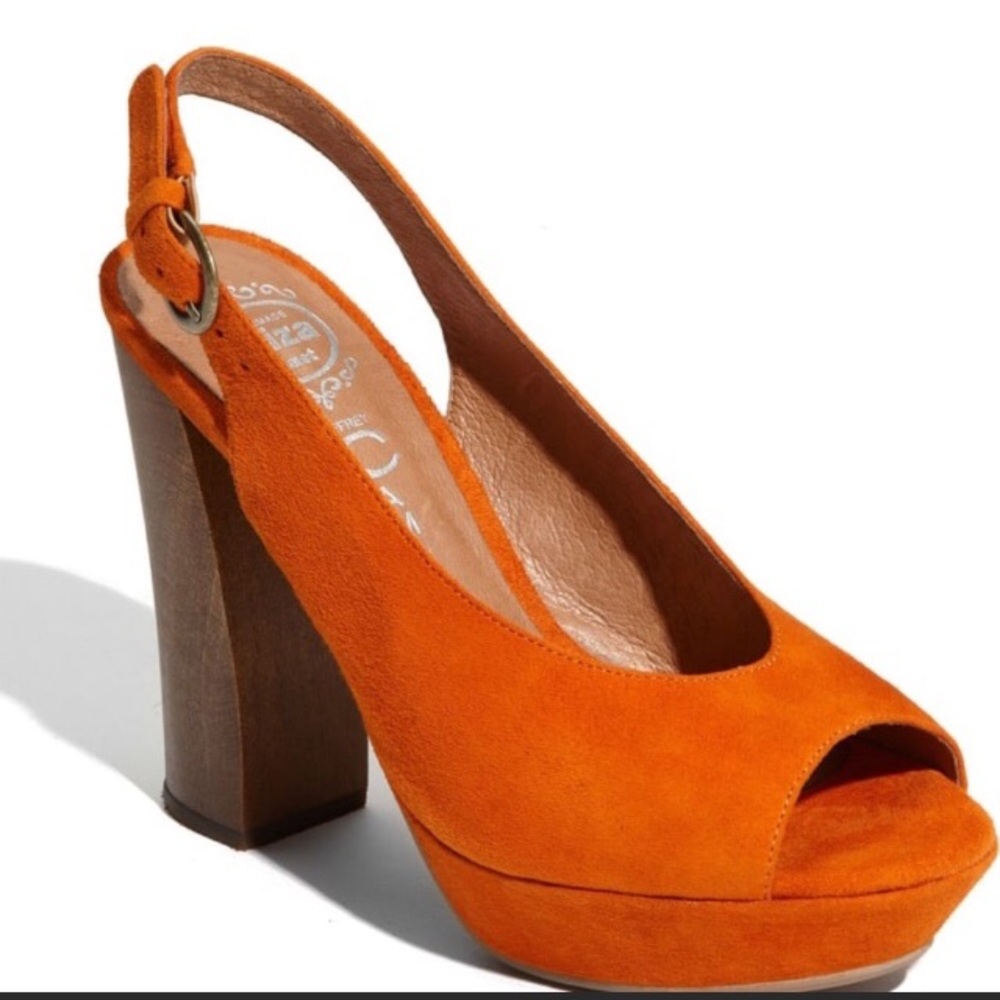 Jeffrey Campbell Friend Orange Heels